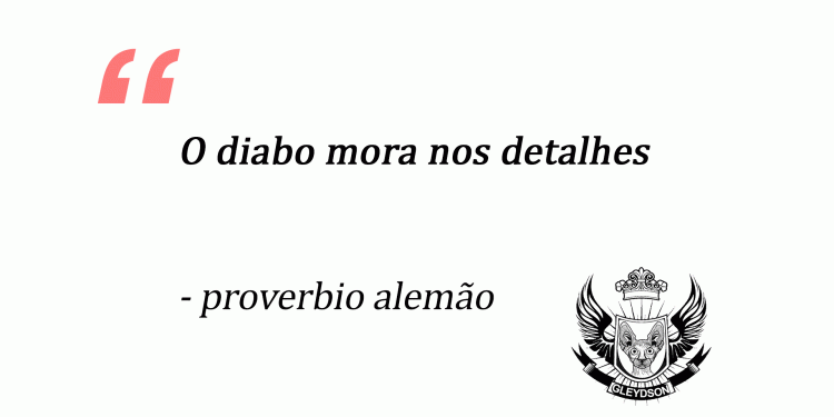 Citação - Provérbio Alemão