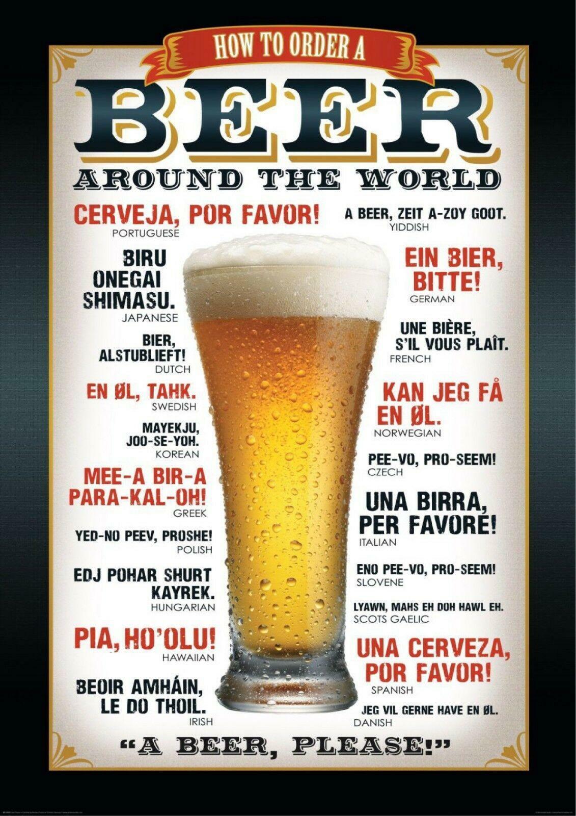 Como pedir cerveja pelo Mundo