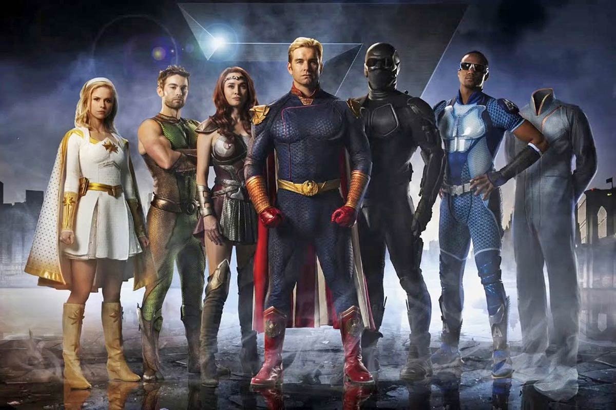 Os sete originais: Capitão Pátria, Starlight, Rainha Maeve, Trem Bala, Profundo, Black Noir e Translúcido.
