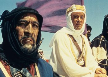 LAWRENCE OF ARABIA, (from left): Anthony Quinn, Peter O'Toole, Omar Sharif, 1962.
