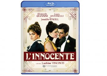 Capa do BluRay do filme "O Inocente" de 1976