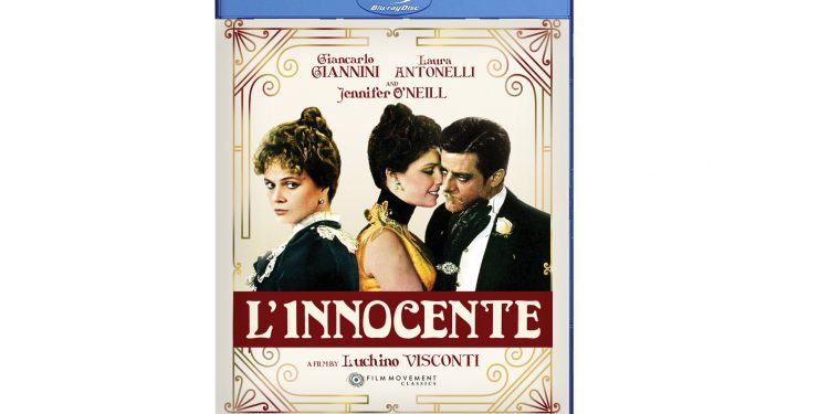 Capa do BluRay do filme "O Inocente" de 1976